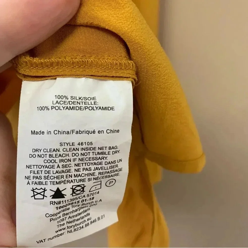 Tory Burch Silk Blouse Size 10 Silk